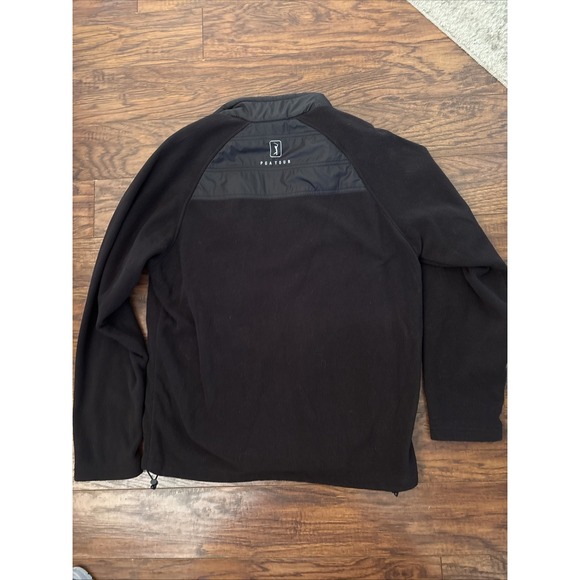 Men's PGA Tour Black Full Zip Jacket W Fleece Lining Size XL golf fall - Picture 5 of 7